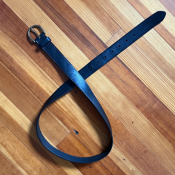 Madewell Perfect Black Leather Belt (L) - Picture 2 of 3